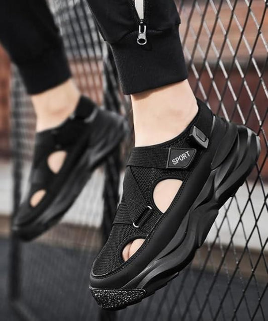 Men's Close Toe Breathable Sandals Black
